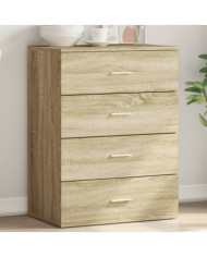 Buffet chêne sonoma 60x39x80 cm bois d'ingénierie | Mobilier & Déco