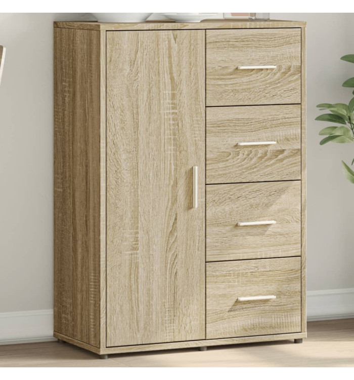 Buffet chêne sonoma 60x31x84 cm bois d'ingénierie | Mobilier & Déco