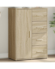 Buffet chêne sonoma 60x31x84 cm bois d'ingénierie | Mobilier & Déco