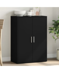Buffet noir 60x31x84 cm bois d'ingénierie | Mobilier & Déco