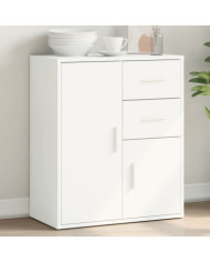 Buffet blanc 60x31x70 cm bois d'ingénierie | Mobilier & Déco