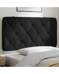 Coussin de tête de lit noir 100 cm velours | Mobilier & Déco