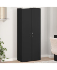 Armoire de classement noir 60x32x153 cm bois d'ingénierie | Mobilier & Déco