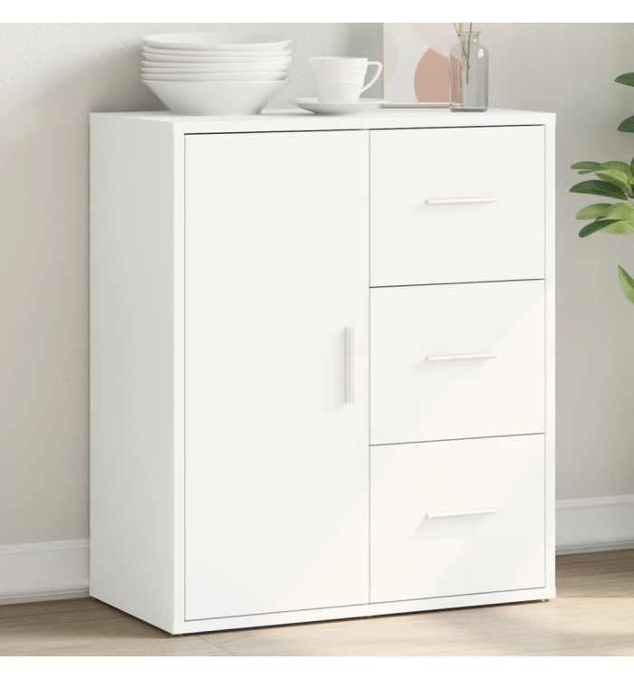 Buffet blanc 60x31x70 cm bois d'ingénierie | Mobilier & Déco