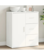 Buffet blanc 60x31x70 cm bois d'ingénierie | Mobilier & Déco