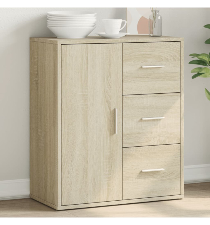 Buffet chêne sonoma 60x31x70 cm bois d'ingénierie | Mobilier & Déco