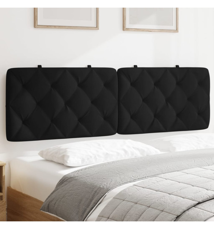 Coussin de tête de lit noir 160 cm velours | Mobilier & Déco