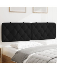 Coussin de tête de lit noir 160 cm velours | Mobilier & Déco