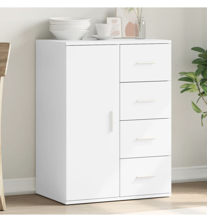 Buffet blanc 59x39x80 cm bois d'ingénierie | Mobilier & Déco