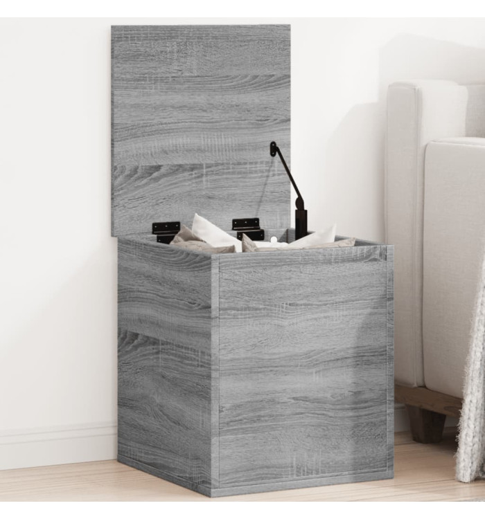 Boîte de rangement sonoma gris 40x42x46 cm bois d'ingénierie | Mobilier & Déco