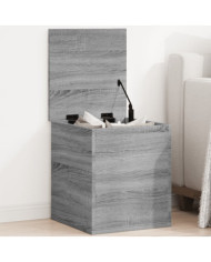 Boîte de rangement sonoma gris 40x42x46 cm bois d'ingénierie | Mobilier & Déco