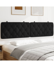 Coussin de tête de lit noir 200 cm velours | Mobilier & Déco
