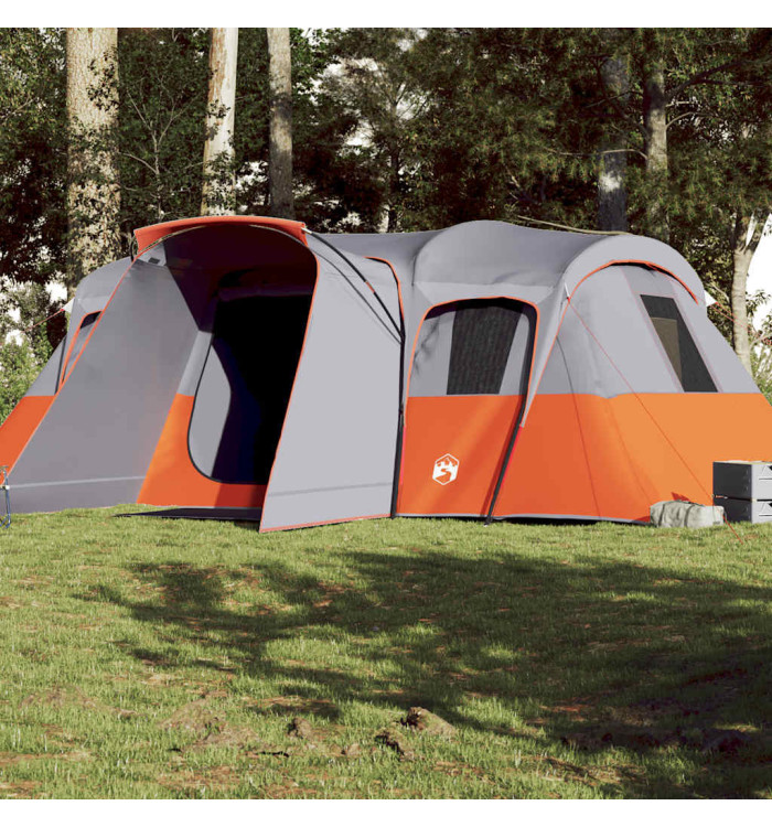 Tente familiale tunnel 16 personnes gris imperméable | Mobilier & Déco