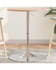 Table de bar Ø60x89,5 cm bois massif de chêne | Mobilier & Déco