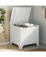 Boîte de rangement avec couvercle RANA blanc bois massif de pin | Mobilier & Déco