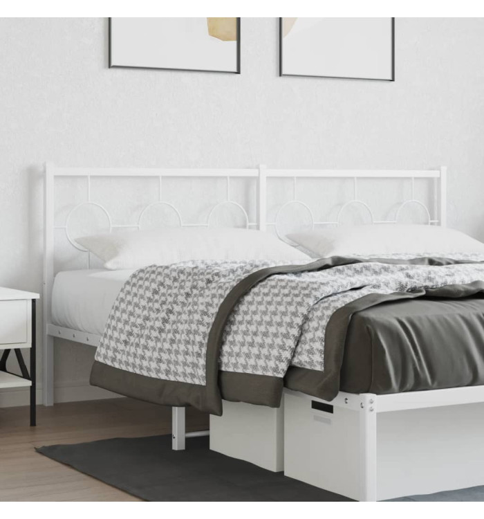 Tête de lit métal blanc 180 cm | Mobilier & Déco