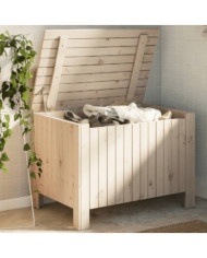 Boîte de rangement avec couvercle RANA bois massif de pin | Mobilier & Déco