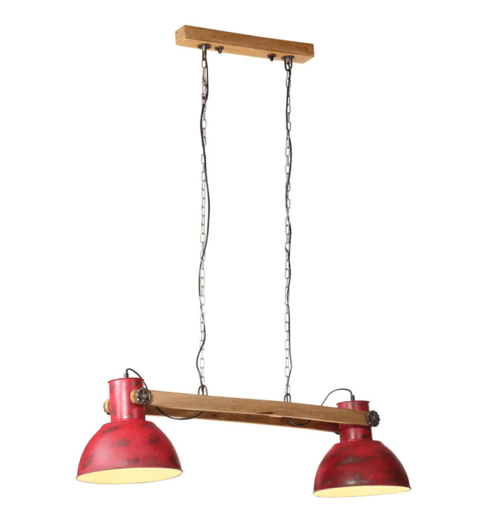 Lampe suspendue 25 W rouge délavé 85x28x109 cm E27 | Mobilier & Déco