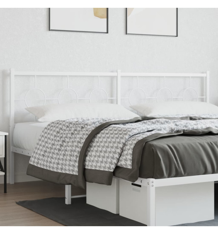 Tête de lit métal blanc 200 cm | Mobilier & Déco