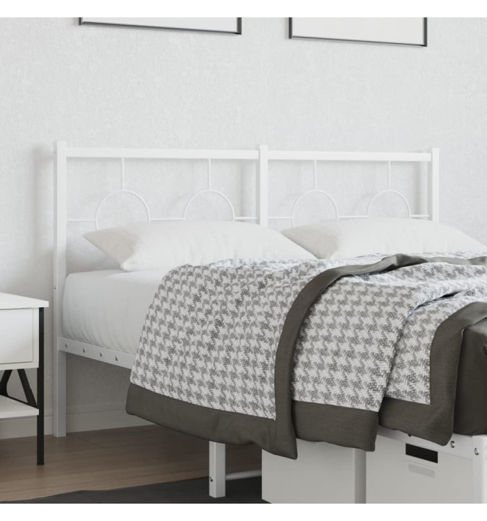 Tête de lit métal blanc 135 cm | Mobilier & Déco