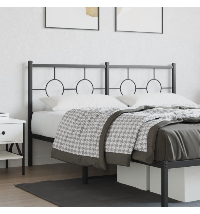 Tête de lit métal noir 160 cm | Mobilier & Déco