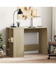Bureau chêne sonoma 102x50x75 cm bois d'ingénierie | Mobilier & Déco