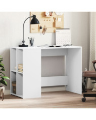 Bureau blanc 102x50x75 cm bois d'ingénierie | Mobilier & Déco