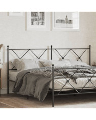 Tête de lit métal noir 180 cm | Mobilier & Déco
