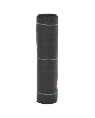 Membrane anti-mauvaises herbes noir 0,5x25 m PP | Mobilier & Déco