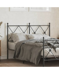 Tête de lit métal noir 120 cm | Mobilier & Déco