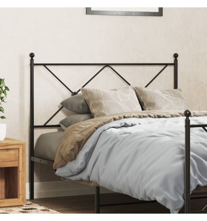 Tête de lit métal noir 100 cm | Mobilier & Déco