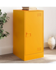 Buffet jaune moutarde 34,5x39x73 cm acier | Mobilier & Déco