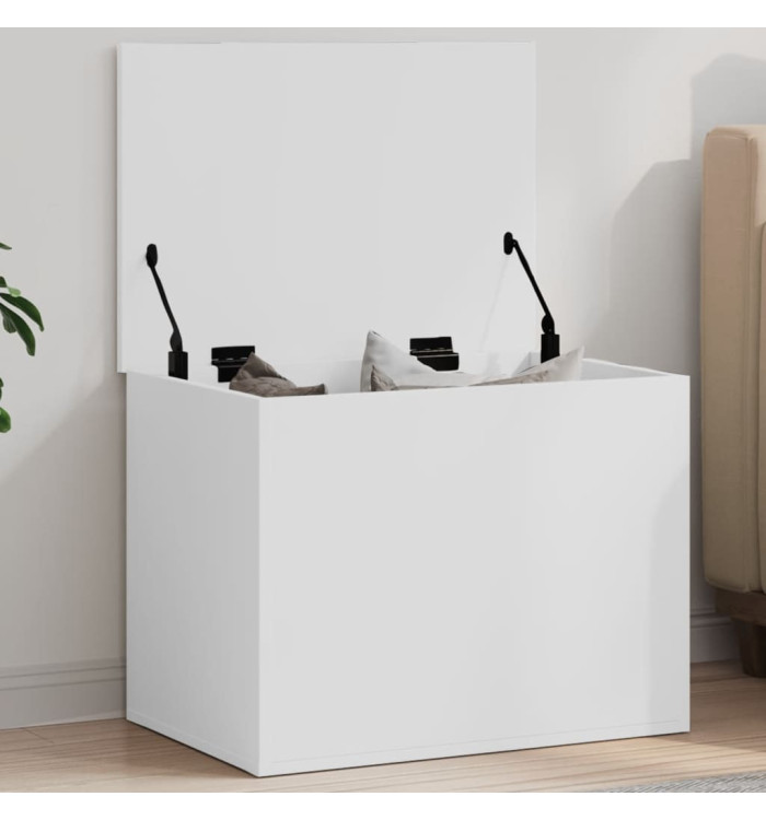 Boîte de rangement blanc 60x42x46 cm bois d'ingénierie | Mobilier & Déco