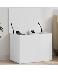 Boîte de rangement blanc 60x42x46 cm bois d'ingénierie | Mobilier & Déco