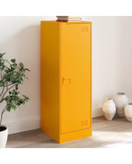 Buffet jaune moutarde 34,5x39x107 cm acier | Mobilier & Déco