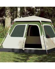 Tente familiale à dôme 6 personnes vert libération rapide | Mobilier & Déco