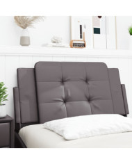 Coussin de tête de lit gris 100 cm similicuir | Mobilier & Déco
