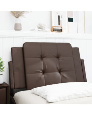 Coussin de tête de lit marron 80 cm similicuir | Mobilier & Déco
