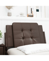 Coussin de tête de lit marron 90 cm similicuir | Mobilier & Déco