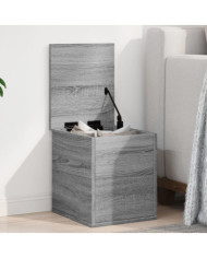 Boîte de rangement sonoma gris 30x35x35 cm bois d'ingénierie | Mobilier & Déco
