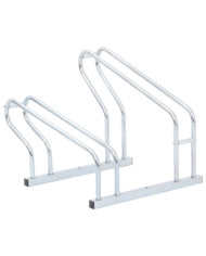 Support de vélo au sol autoportant pour 2 vélos acier galvanisé | Mobilier & Déco