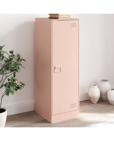Buffet rose 34,5x39x107 cm acier | Mobilier & Déco