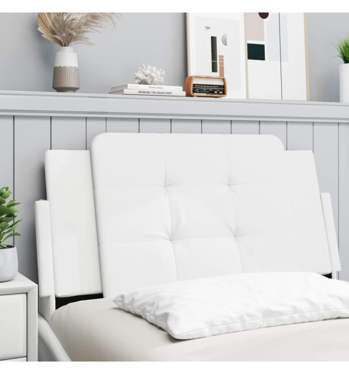Coussin de tête de lit blanc 100 cm similicuir | Mobilier & Déco