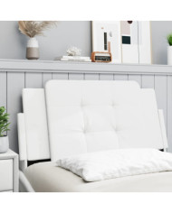 Coussin de tête de lit blanc 100 cm similicuir | Mobilier & Déco