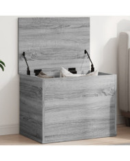 Boîte de rangement sonoma gris 60x42x46 cm bois d'ingénierie | Mobilier & Déco