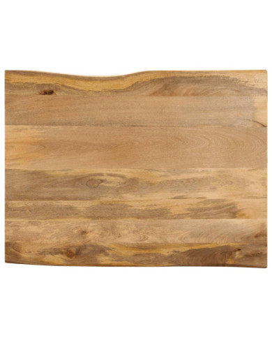 Dessus de table 100x80x2,5 cm bord vivant bois massif manguier | Mobilier & Déco