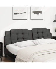 Coussin de tête de lit noir 180 cm similicuir | Mobilier & Déco