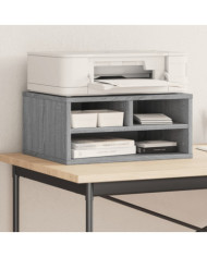 Support d'imprimante sonoma gris 49x40x22,5cm bois d'ingénierie | Mobilier & Déco