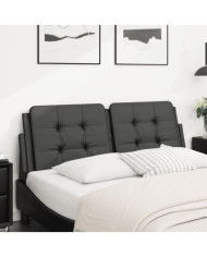 Coussin de tête de lit noir 140 cm similicuir | Mobilier & Déco