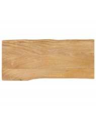 Dessus de table 100x40x3,8 cm bord vivant bois massif manguier | Mobilier & Déco